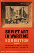 A lithograph poster 'Soviet Graphic Art Exhibition.