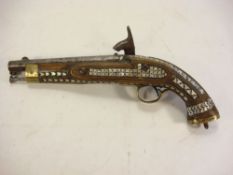 A North African/ Middle Eastern percussion cap pistol:,