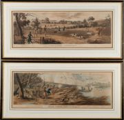 Four coloured engravings by T Sutherland- Partridge Shooting; Grouse Shooting; Wild duck Shooting,