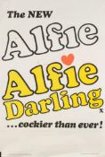 Four single sheet film posters 'Alfie Darling' (1976), 'Candy' (1968),