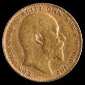 An Edward VIII sovereign 1905, Perth mint:.