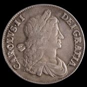 1663 Charles II crown:.