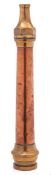 A copper and brass 18 inch nozzle:.