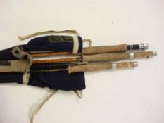 A Hardy J J H Triumph split cane rod:,