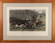 Richard Josey [1841-1906] after Allen & Wardlow- Lower Woods - The Meet; With The Blue and Buff,