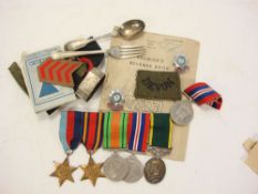 A WWII group of five to '5621621 Pte J H Kingdon Devonshire Regiment ':,