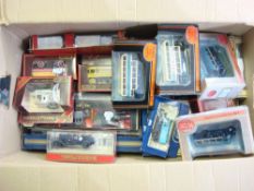 Matchbox MOY, Lledo and others, a boxed group of buses and commercial vehicles:,