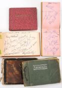 A collection of six autograph albums with signatures of 1950s/1960's footballers:, including,