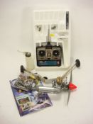 A 'Focus 6' radio control transmitter, servos etc, GMS 2000, Glow plug aero engine:, ( a lot).