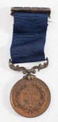 A George V Royal Humane Society Bronze Medal to Thomas J W Wheatley 23rd Feb 1918:,