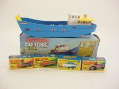 Matchbox Superfast G7 Car-Ferry Gift set: includes blue plastic car ferry 