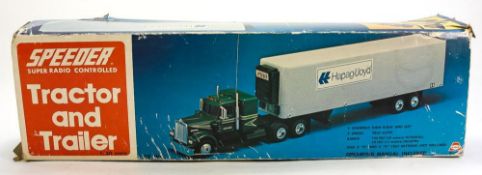 Asahi (Japan) A Speeder Super Radio Control Tractor & Trailer:,