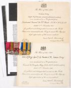 An attributable miniature group of six to Major General J G Hunter CB 32nd lancers , Indian Army:,