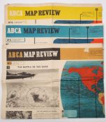A group of three ABCA map reviews:, comprising 'No 9' 'No 10' and 'No 17',