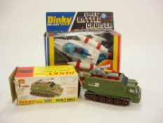 Dinky No 353 Shado 2 Mobile: together with Dinky No 367 Space Battle Cruiser, both boxed.