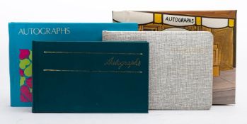 Four Autograph albums:, including Kenny Baker Charles Hawtrey, Peggy Mount, Bob Monkhouse,