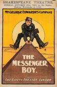 Two Edwardian lithograph theatre posters 'The Messenger Boy':,