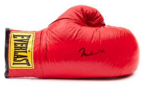 Muhammad Ali (1942-2016) a signed Everlast 14oz red leather boxing glove:,