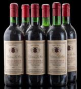 Six bottles of Bordeaux Superior Cotes de Castillion 1985.