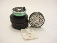 A Hardy LRH Lightweight 3 inch fly reel in case with instructions: and one other Hardy spool (2)