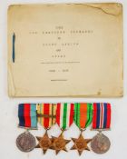 A WWII group of five medals,