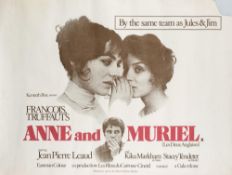 Four British quad film posters' Anne and Muriel', 'Lady Caroline Lamb' ,