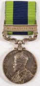 India General: Service Medal 1908-1935 with Burma clasp to '6280553 Pte W F Casey The Buffs'.