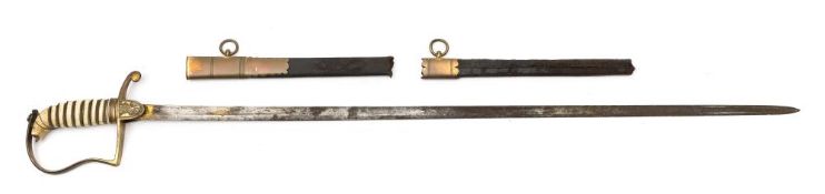 An 1825 pattern Royal Navy Officer's sword:,
