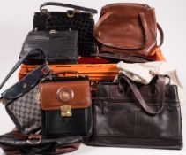 A collection of various handbags, Osprey of London and other makes:, including Hidesign etc,