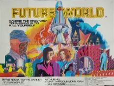 A British cinema film poster for 'Future World' (1976): 152 x 101cm.