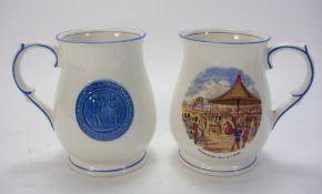 Two National Rifle Club Centenary mugs by T G Green & Co:,