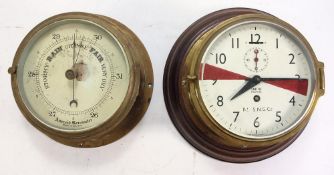 A radio room bulkhead clock by Smiths:,