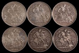 Six Jubilee head Crowns,