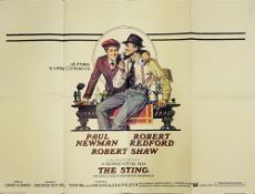 A British quad film poster for 'The Sting' (1973):,