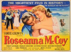 Two British Quad film posters for 'Roseanna McCoy' (1949) and 'My Foolish Heart' (1949):,