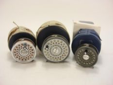 A Hardy Marquis #4, a Marquis #5 and Hardy 'The Princess' fly reels:,
