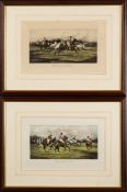 E W Savory after George Wright - Getting away with the ball; and three other polo aquatints,