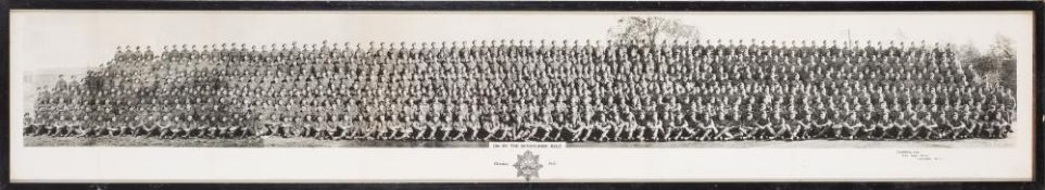 A framed photograph 12th Btn Devonshire Regiment 1953:,