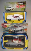 Corgi No 271 James Bond Aston Martin: together with Corgi No 320 Saints Jaguar XJS, both boxed.