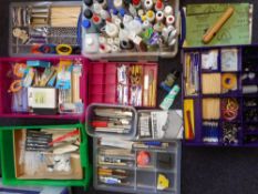 An extensive collection of model maker's tools and accessories: including various glues and