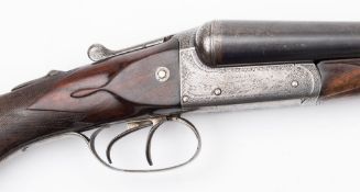 A 12 bore side by side shotgun by William Lee:, number 2124,