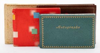 Four Autograph albums of actors, musicians and other personalities including the Rolling Stones:,