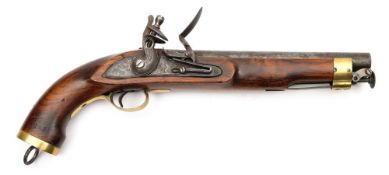 An East India flintlock pistol:,