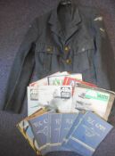 A World War II R.A.F. airman's jacket: together with an assortment of mainly W.W.