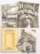 A part set of postcards ' Eagle's Nest and Obersalzberg before 1945':, in a straw coloured folder.