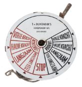 A Dutch bulkhead ship's telegraph by T Duivendijk's Scheepswerf (Tholen):,