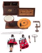 W L Hubbell, New York , USA, The Jubilee Dancers', clockwork dancing peg dolls:,