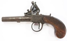 A 19th century flintlock pistol:,