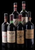 Six various bottles of Chianti:, two Villa Antinori 1981,1985, two Castel Berardenga ,1988,
