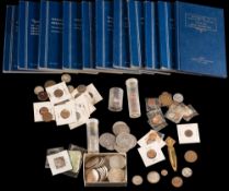 A group of mainly American coins:,